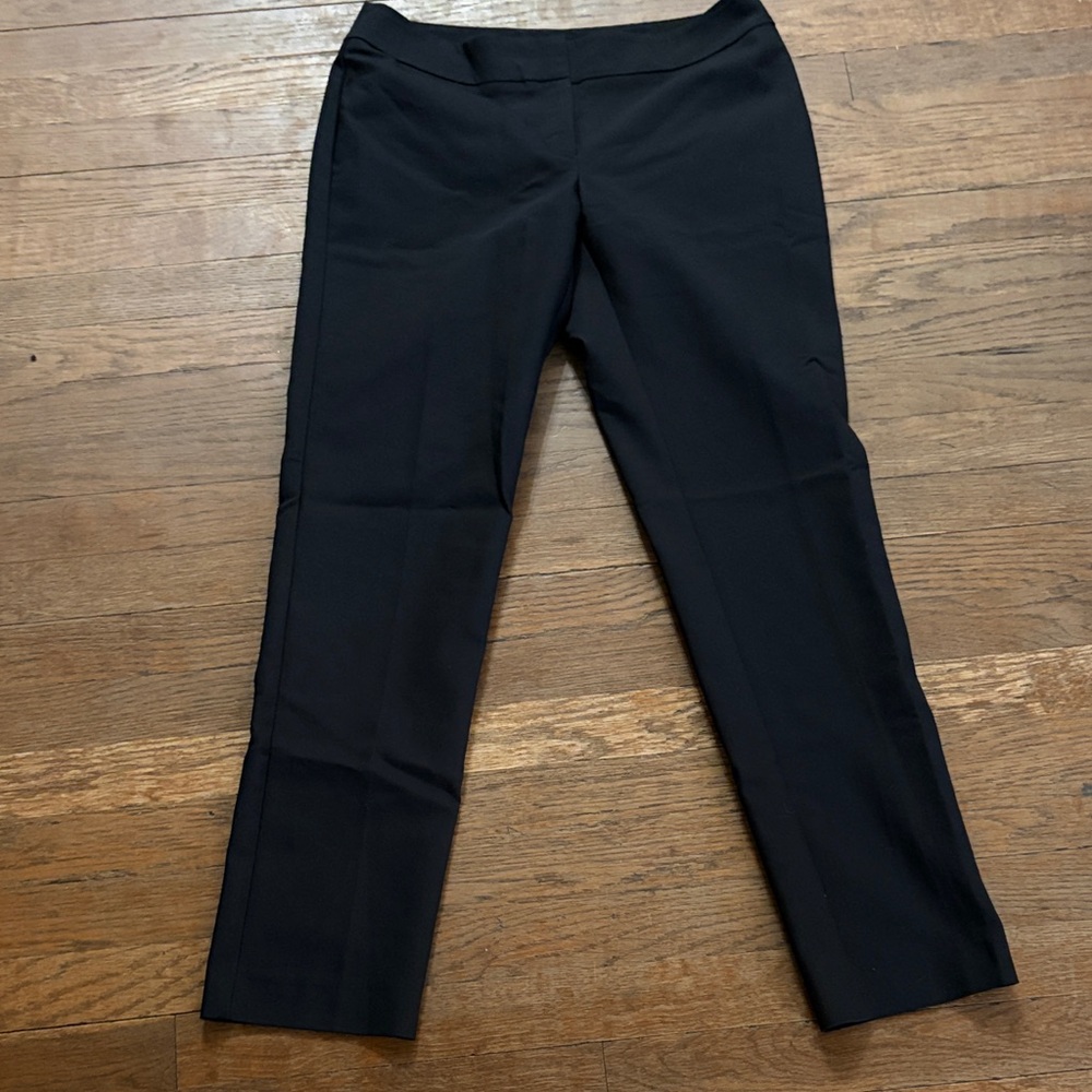 Ann Taylor Black Straight-Leg Work Pants
